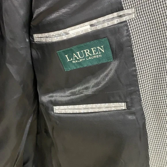 LAUREN RALPH LAUREN Mini Houndstooth Sports Jacket 46 R - Picture 9 of 10